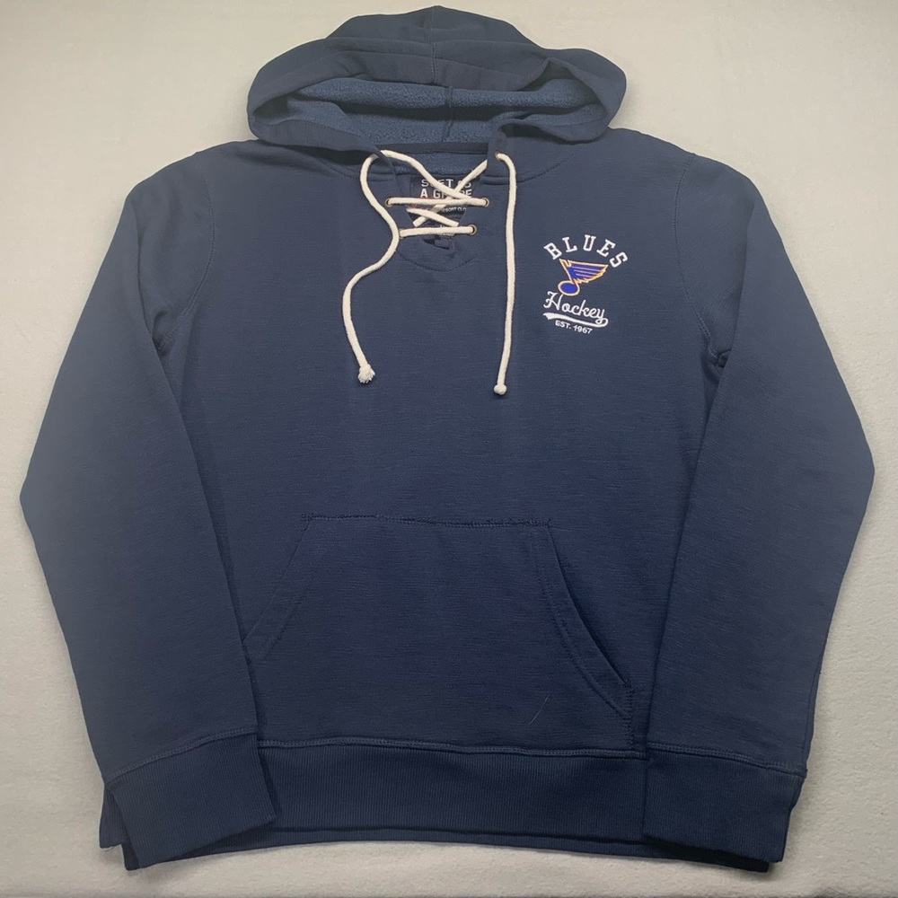 Soft as a Grape St. Louis BLUES Hoodie Sweatshirt XL Hockey NHL